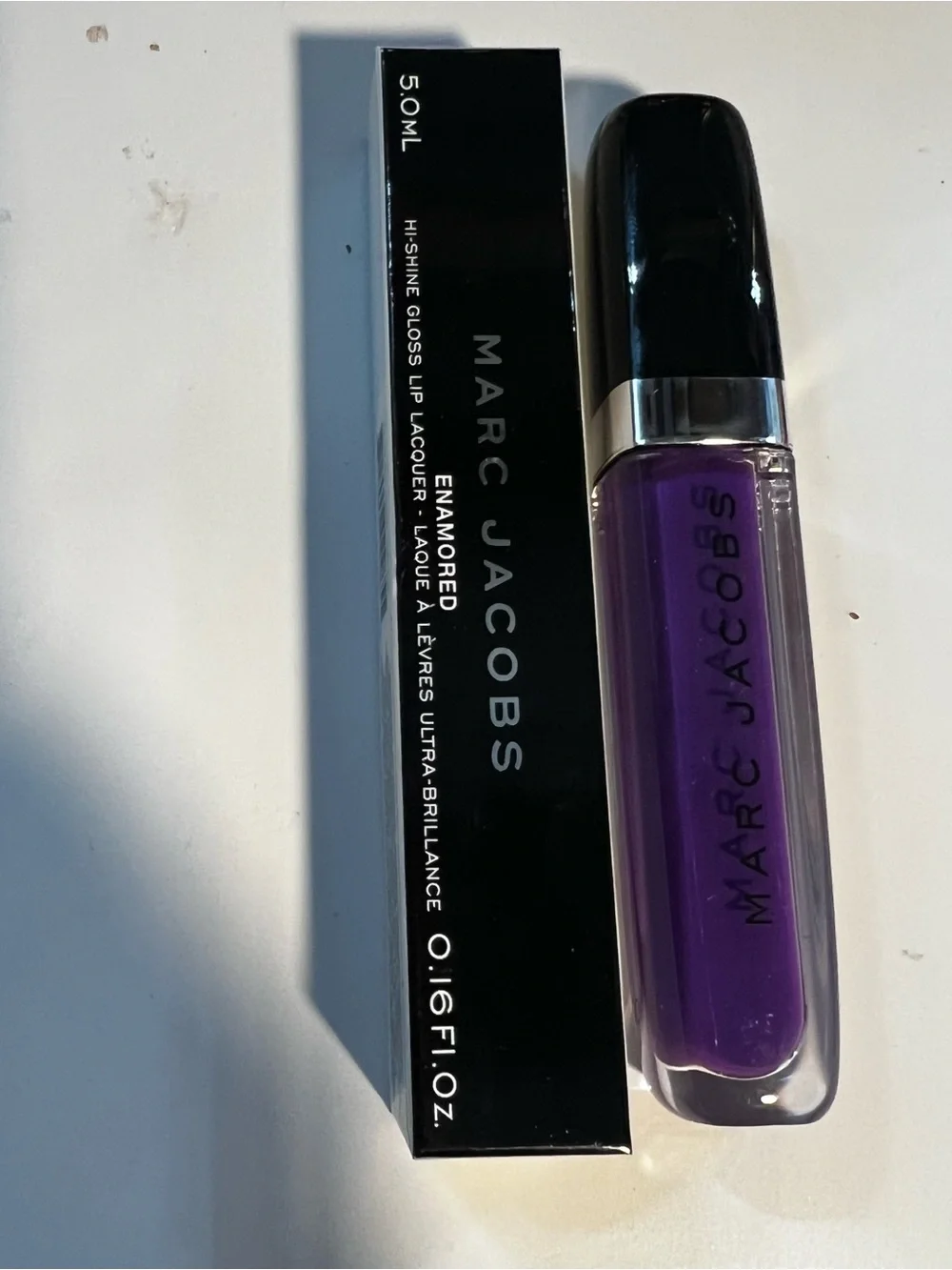 Marc Jacobs Enamored Hi-Shine Lip Gloss 358 Boys Don’t Cry Purple NEW 5ml